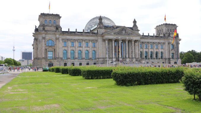 Der deutsche Bundestag in Berlin