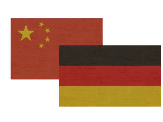 Flagge Deutschland China