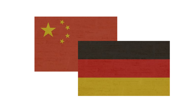 Flagge Deutschland China